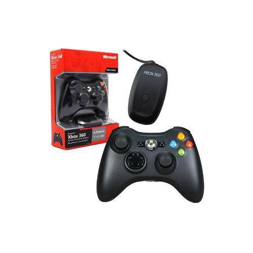Tamanhos, Medidas e Dimensões do produto Controle Sem Fio (Preto) Adaptador para Pc - Xbox 360 / Pc