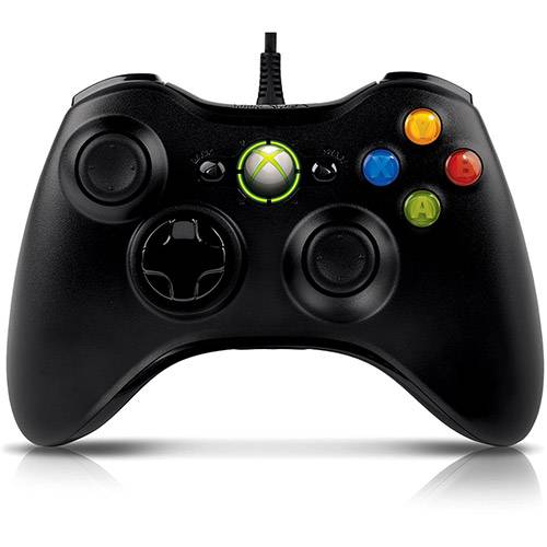 Tamanhos, Medidas e Dimensões do produto Controle Xbox 360 com Fio Preto Oficial Microsoft