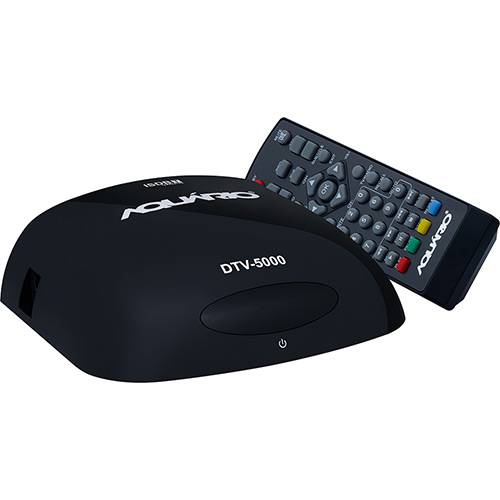 Tamanhos, Medidas e Dimensões do produto Conversor e Gravador Digital de TV Full HD Aquário DTV 5000 Bivolt