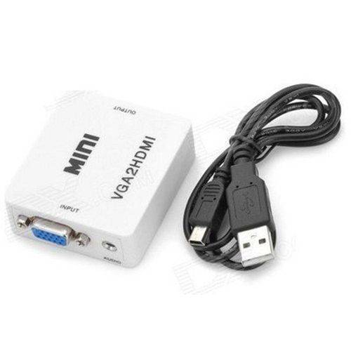 Tamanhos, Medidas e Dimensões do produto Conversor Vga para Hdmi com Áudio Rca - Full Hd