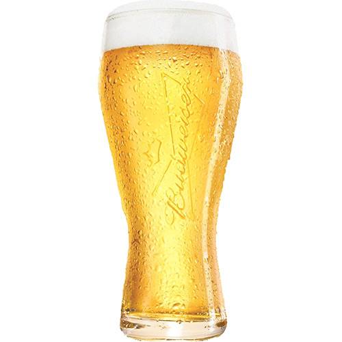 Tamanhos, Medidas e Dimensões do produto Copo para Cerveja Budweiser 400ml - Globimport