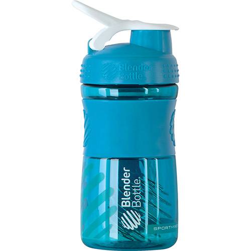 Tamanhos, Medidas e Dimensões do produto Coqueteleira Blender Bottle Sport Mixer 20oz - 590ml - Azul Aqua