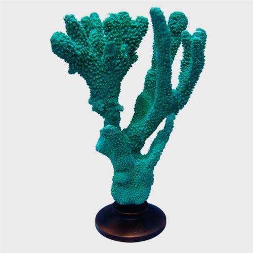 Tamanhos, Medidas e Dimensões do produto Coral Decorativo de Resina Azul