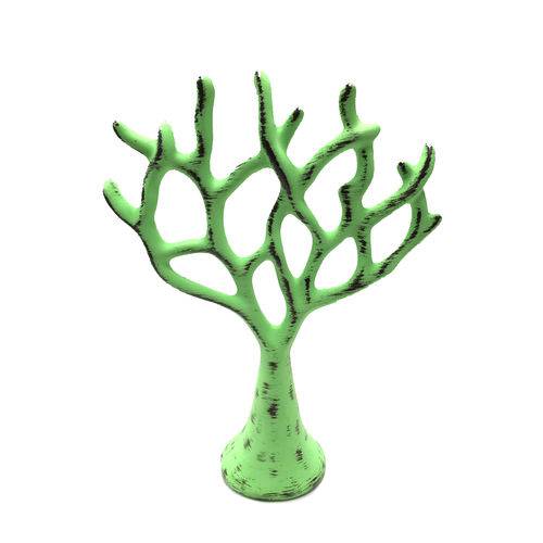 Tamanhos, Medidas e Dimensões do produto Coral Decorativo Verde Provençal em Resina - Arte Retrô