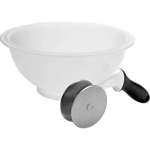 Tamanhos, Medidas e Dimensões do produto Cortador de Salada Inox com Bowl de 30cm - Oxo