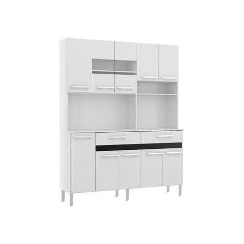 Tamanhos, Medidas e Dimensões do produto Cozinha Compacta AC1020 - Branco/Preto Liso