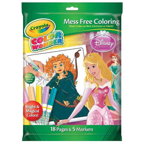 Tamanhos, Medidas e Dimensões do produto Crayola - Color Wonder Princesas 5 Canetas