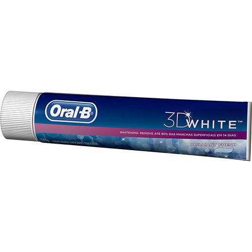 Tamanhos, Medidas e Dimensões do produto Creme Dental 3DWhite Brilliant Fresh 140g - ORAL-B