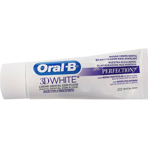 Tamanhos, Medidas e Dimensões do produto Creme Dental Oral-B 3D White Perfection 75ml