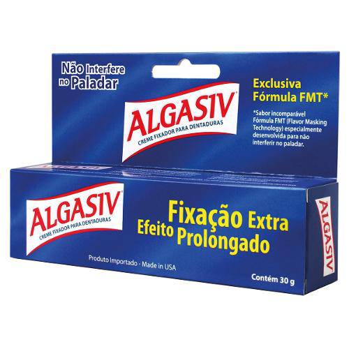 Tamanhos, Medidas e Dimensões do produto Creme Fixador de Dentaduras Algasiv 30g