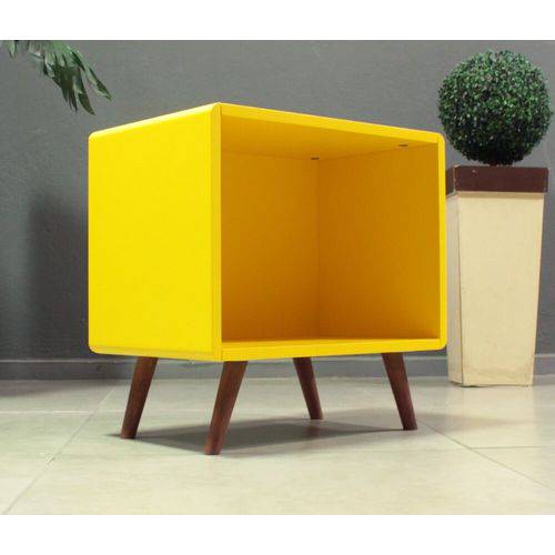 Tamanhos, Medidas e Dimensões do produto Criado Mudo Box Retro - Amarelo - Tommy Design
