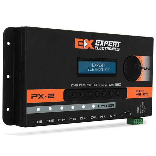 Tamanhos, Medidas e Dimensões do produto Crossover Expert Eletronics Px-2 6 Canais Processador Áudio Digital 28 Frequências Equalização