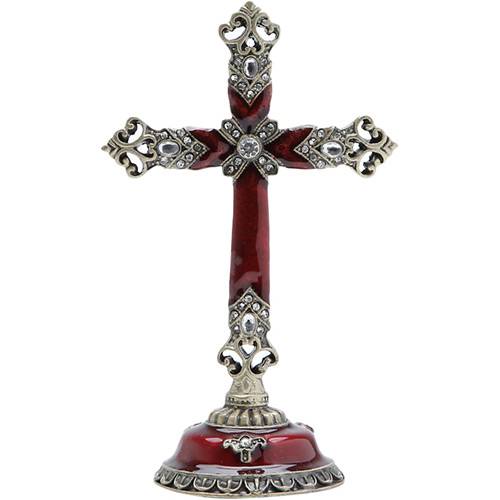 Tamanhos, Medidas e Dimensões do produto Crucifixo Zamac 5,5x5,5x15cm Cinza - Prestige