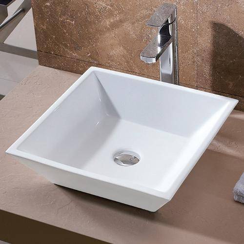 Tamanhos, Medidas e Dimensões do produto Cuba de Apoio Banheiro Lavabo Sobrepor de Porcelana Cerâmica C267 - Premierdecor