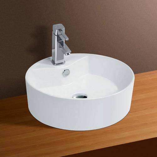 Tamanhos, Medidas e Dimensões do produto Cuba de Apoio Banheiro Lavabo Sobrepor Redonda de Porcelana Cerâmica C277 - Premierdecor