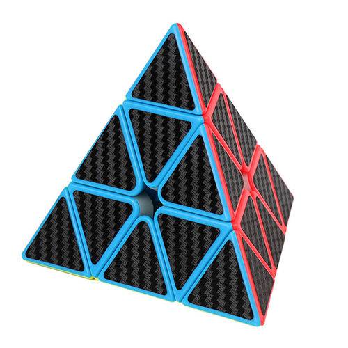 Tamanhos, Medidas e Dimensões do produto Cubo Mágico Profissional Pyraminx Moyu 3x3 Carbon