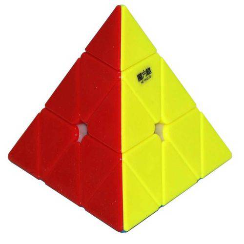 Tamanhos, Medidas e Dimensões do produto Cubo Mágico Profissional Pyraminx Qiming 3x3 Pirâmide Stickerless