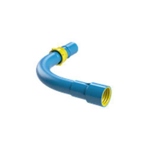Tamanhos, Medidas e Dimensões do produto Curva Dn 50mm Pn 80 para Tubo de Irrigação Azul Engate Rosca de 2 Polegadas