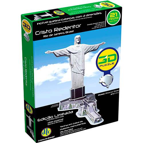 Tamanhos, Medidas e Dimensões do produto 3D Puzzle Cristo Redentor - DTC