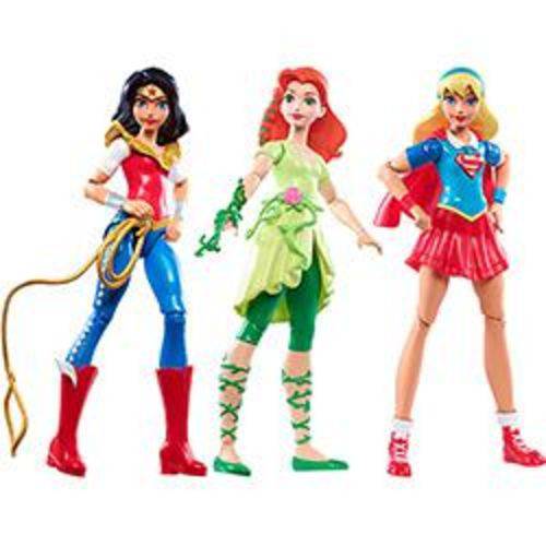 Tamanhos, Medidas e Dimensões do produto Dc Super Hero Girls - Conjunto de 3 Figuras de Ação