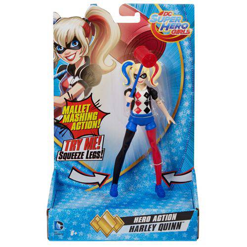 Tamanhos, Medidas e Dimensões do produto Dc Super Hero Girls - Figuras de Ação Super Poderes - Harley Guinn Dvg66/Dvg68