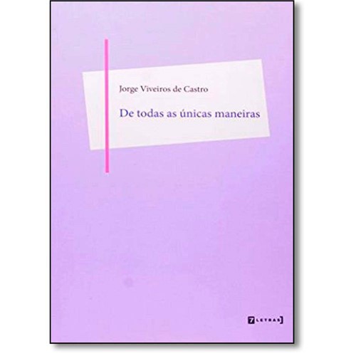 Tamanhos, Medidas e Dimensões do produto De Todas as Unicas Maneiras - 7 Letras
