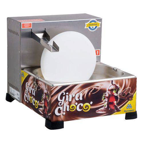 Tamanhos, Medidas e Dimensões do produto Derretedeira de Chocolate Gira Choco 1 Cuba 5 Litros 750w Inox - Marchesoni - 110v