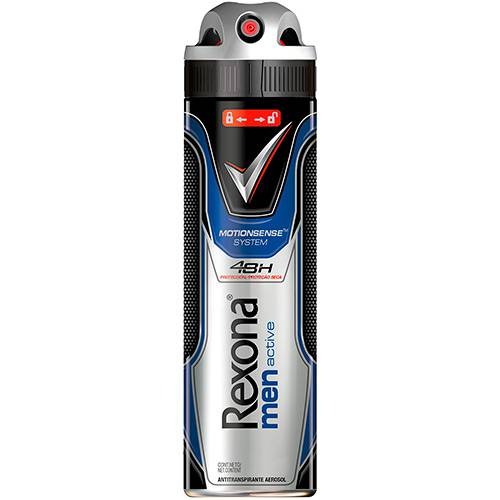 Tamanhos, Medidas e Dimensões do produto Desodorante Antitranspirante Aerosol Rexona Men Active 150ml