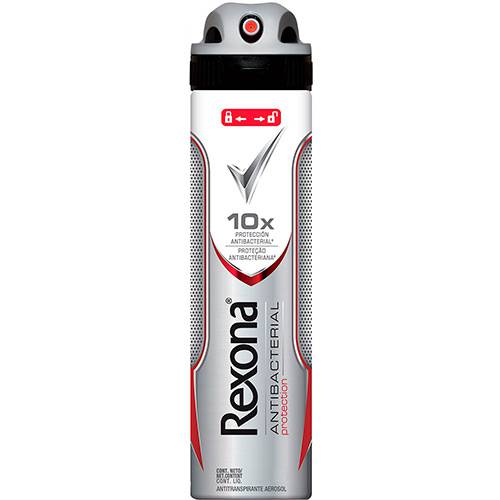 Tamanhos, Medidas e Dimensões do produto Desodorante Antitranspirante Aerosol Rexona Men Antibacterial Protection 150ml