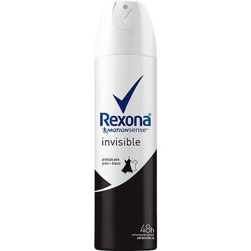 Tamanhos, Medidas e Dimensões do produto Desodorante Antitranspirante Aerosol Rexona Women Invisible 150ml