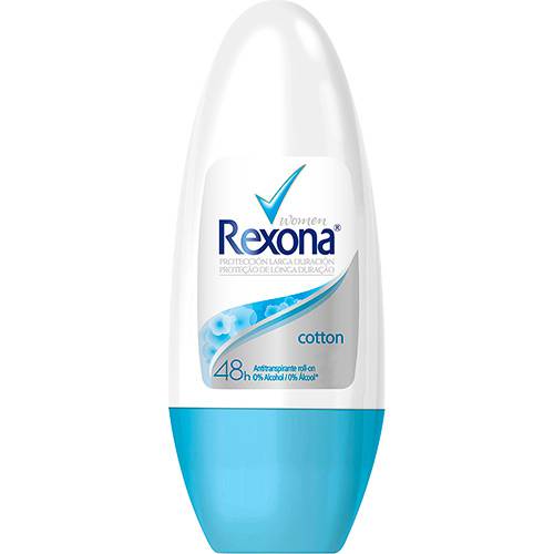 Tamanhos, Medidas e Dimensões do produto Desodorante Antitranspirante Roll On Rexona Cotton 50ml