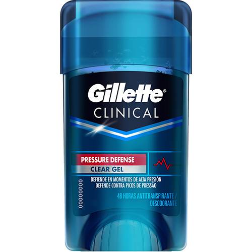 Tamanhos, Medidas e Dimensões do produto Desodorante Gillette Clinical Gel Pressure Defense 45g