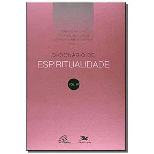 Tamanhos, Medidas e Dimensões do produto Dicionario de Espiritualidade - Vol. 3