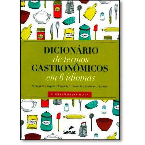 Tamanhos, Medidas e Dimensões do produto Dicionario de Termos Gastronomico em 6 Idiomas - Senac