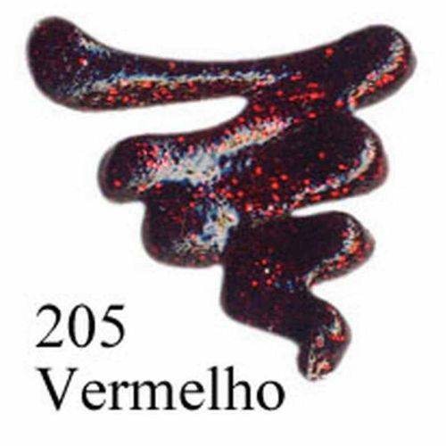 Tamanhos, Medidas e Dimensões do produto Dimensional Relevo 3d Color Glitter 35ml Acrilex Vermelho 205