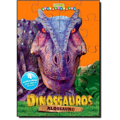 Tamanhos, Medidas e Dimensões do produto Dinossauros Alossauro - Livro Quebra-Cabeça