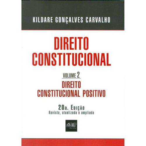 Tamanhos, Medidas e Dimensões do produto Direito Constitucional - Volume 2 - Del Rey
