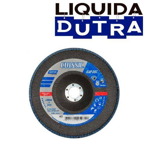 Tamanhos, Medidas e Dimensões do produto Disco de Lixa Flap Disc 4.1/2" - R822 - Norton (80)