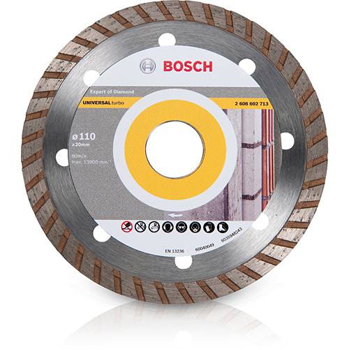 Tamanhos, Medidas e Dimensões do produto Disco Diamantado Serra Mármore Up Turbo (Universal) - Bosch