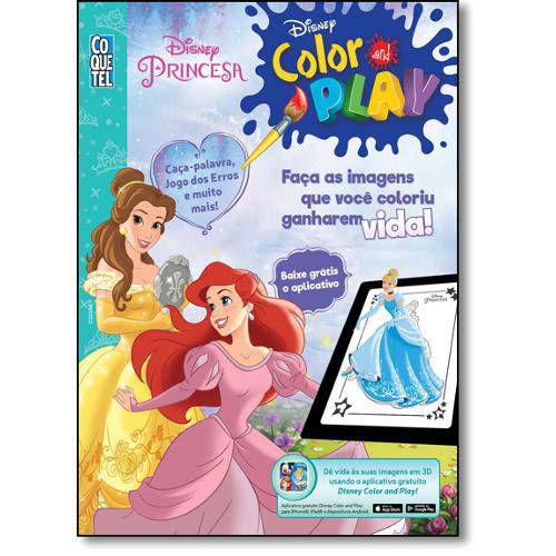 Tamanhos, Medidas e Dimensões do produto Disney Color And Play - Princesa - Coquetel