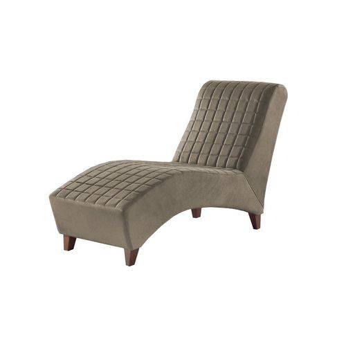 Tamanhos, Medidas e Dimensões do produto Divã Chaise Consult. Psicanálise Pés Madeira Confort Zari Decor Capuccino