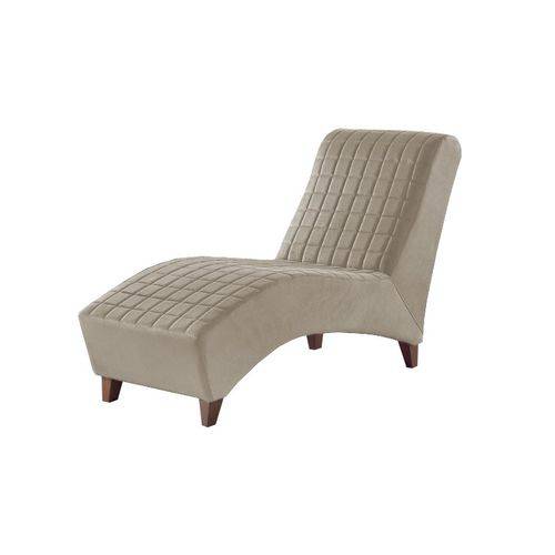 Tamanhos, Medidas e Dimensões do produto Divã Chaise Consult. Psicanálise Pés Madeira Confort Zari Decor Nude