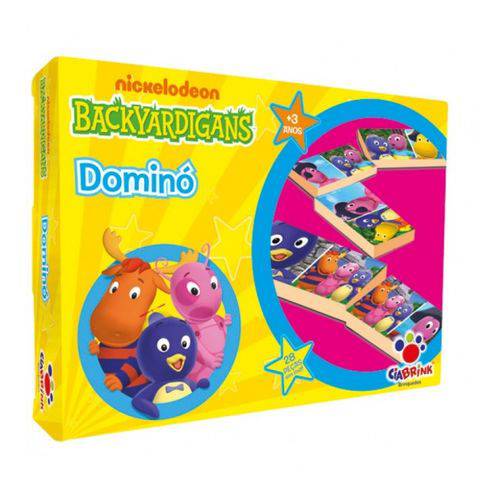 Tamanhos, Medidas e Dimensões do produto Domino Backyardigans Nickelodeon 28 Pecas em Madeira - Ciabrink