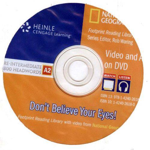Tamanhos, Medidas e Dimensões do produto Don´T Believe Your Eyes! DVD - American English - Level 1 - 800 A2