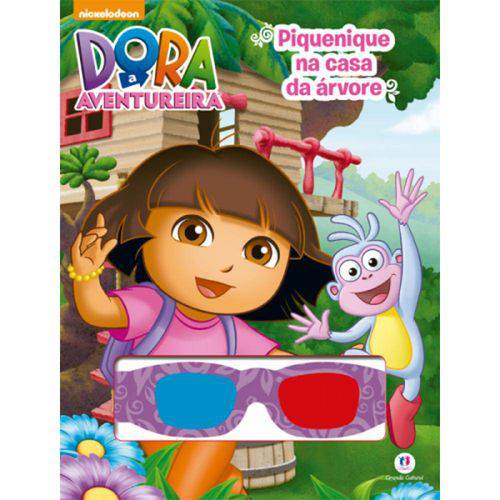 Tamanhos, Medidas e Dimensões do produto Dora a Aventureira Piquenique na Casa da Árvore - Livro 3-D