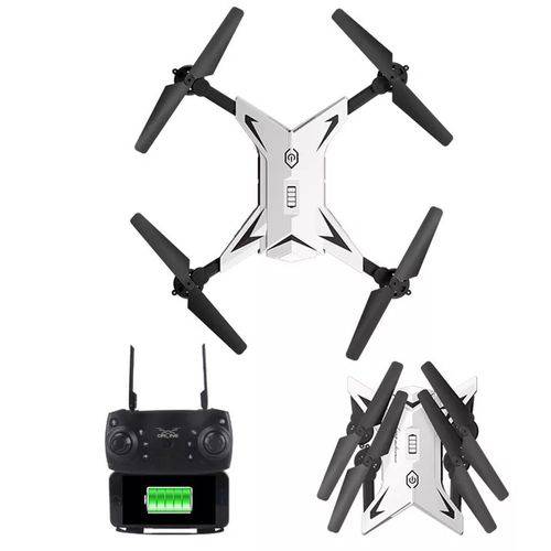 Tamanhos, Medidas e Dimensões do produto Drone Selfie KY601S Câmera HD 0.3 Mp Wifi Fpv Rc Dobrável Branco