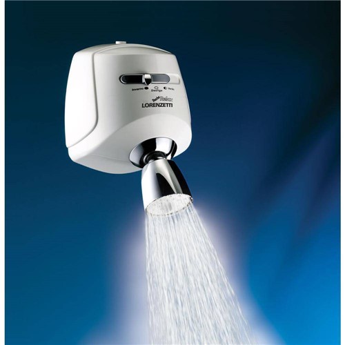 Tamanhos, Medidas e Dimensões do produto Ducha Relax 3 Temperaturas 5500W Branco com Cromado Jato Multidirecional Lorenzetti - 110V Ducha Relax 3 Temperaturas 5500W Branco com Cromado Jato Multidirecional Lorenzetti - 110V