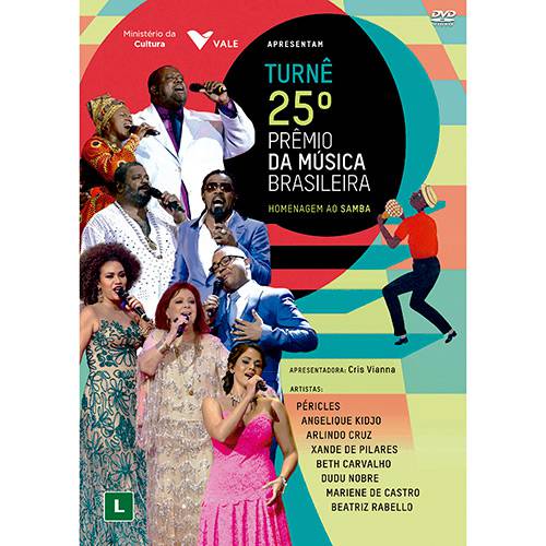 Tamanhos, Medidas e Dimensões do produto DVD - 25º Prêmio da Música Brasileira: Homenagem ao Samba