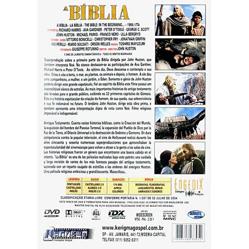 Tamanhos, Medidas e Dimensões do produto DVD a Bíblia