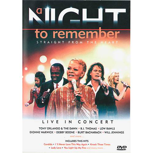 Tamanhos, Medidas e Dimensões do produto DVD - a Night To Remember - Straight From The Heart